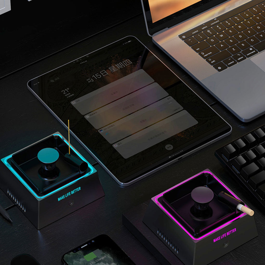 AshAway Pro – Smart Ashtray with Built-In Air Purification